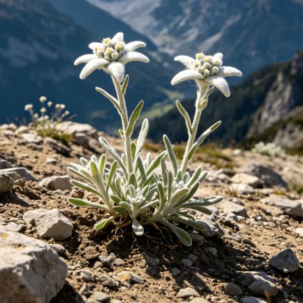 Cellules souches d'edelweiss alpin